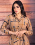 Modest Arabic Long Shirt With Full Sleeves Dress for Women